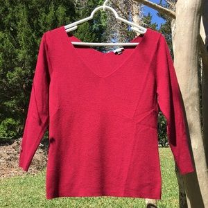 Ann Taylor Silk Cotton Cashmere Knit Top